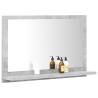 Bathroom Mirror Concrete Grey - Modern Design | HipoMarket UK