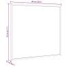 Magnetic Whiteboard with Pine Wood Frame - 60x55 cm | Hipo Market