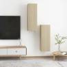 Stylish Sonoma Oak TV Cabinets Set - 30.5x30x90 cm