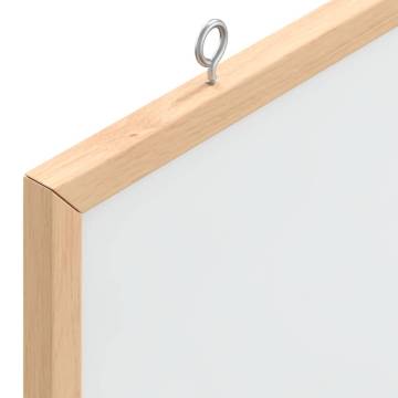 Magnetic Whiteboard with Solid Pine Frame - 100x55 cm