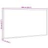 Magnetic Whiteboard with Solid Pine Frame - 100x55 cm