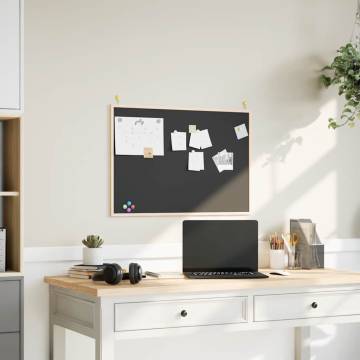 Chalkboard with Solid Pine Frame - 80x55 cm | HipoMarket