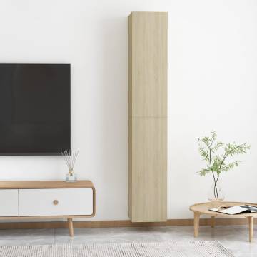 Stylish Sonoma Oak TV Cabinets Set - 30.5x30x90 cm