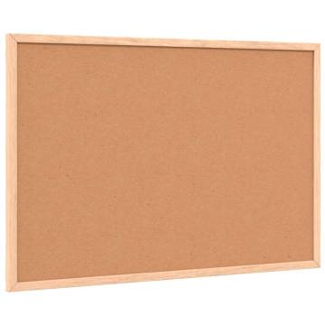 Cork Board with Solid Pine Frame - 60x40 cm | HipoMarket