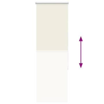 Roller Blind Blackout Off White - 50x130 cm | HipoMarket UK