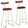  Bar Stools 2 pcs 49x43x103 cm Solid Wood Mango Colour brown Size 49 x 43 x 103 cm Quantity in Package 2 Material solid mango wood 