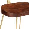 Bar Stools 2 pcs Solid Wood Mango - Modern Design