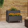 Planter Grey 84.5x84x75 cm Solid Wood Pine Colour grey Size 84.5 x 84 x 75 cm Quantity in Package 1 Number of pockets 