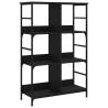 Stylish Black Bookshelf - 78.5x33x117.5 cm | HipoMarket