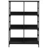 Stylish Black Bookshelf - 78.5x33x117.5 cm | HipoMarket