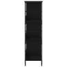 Stylish Black Bookshelf - 78.5x33x117.5 cm | HipoMarket