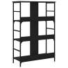 Stylish Black Bookshelf - 78.5x33x117.5 cm | HipoMarket