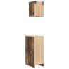 Garage Cabinets - 2 pcs Smoked Oak Engineered Wood | HipoMarket