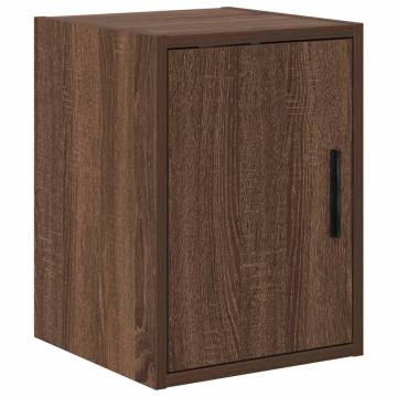 Garage Cabinets 2 pcs Brown Oak Engineered Wood | HipoMarket