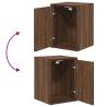 Garage Cabinets 2 pcs Brown Oak Engineered Wood | HipoMarket