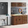  Garage Cabinets 2 pcs Brown Oak Engineered Wood Colour brown oak Size 30 x 51 x 85 cm Quantity in Package 1 Model 1 door 