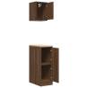 Garage Cabinets 2 pcs Brown Oak Engineered Wood | HipoMarket