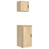 Garage Cabinets 2 pcs Sonoma Oak Engineered Wood - HipoMarket