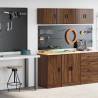 Garage Cabinets 2 pcs Brown Oak - Organize Your Space