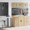  Garage Cabinets 2 pcs Sonoma Oak Engineered Wood Colour sonoma oak Size 30 x 51 x 85 cm Quantity in Package 1 Model 4 drawers 