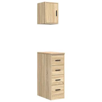 Garage Cabinets 2 pcs Sonoma Oak - Organize Your Space