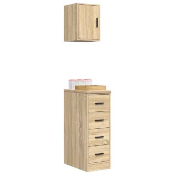 Garage Cabinets 2 pcs Sonoma Oak - Organize Your Space