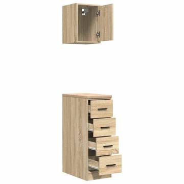 Garage Cabinets 2 pcs Sonoma Oak - Organize Your Space