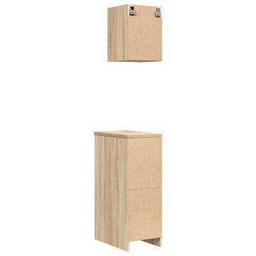 Garage Cabinets 2 pcs Sonoma Oak - Organize Your Space