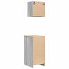 Garage Cabinets 2 pcs - Grey Sonoma Engineered Wood | Hipo Market