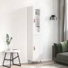 Highboard High Gloss White 34.5x34x180 cm Engineered Wood Colour high gloss white Quantity in Package 1 Model 1 wood door 