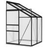 Anthracite Aluminium Greenhouse 2.7 m³ | Hipomarket UK