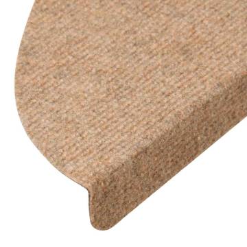 Beige Stair Mats - Self-Adhesive 20 pcs | Hipomarket