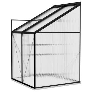 Anthracite Aluminium Greenhouse 2.7 m³ | Hipomarket UK