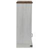 Wine Cabinet HALDEN - White Pine with Sliding Door & Racks