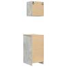 Garage Cabinets 2 pcs in Concrete Grey - Durable & Spacious