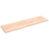 Wall Shelf 220x60x(2-4) cm Untreated Solid Wood Oak Colour natural Size 220 x 60 x 4 cm Quantity in Package 1 Number of Pieces 