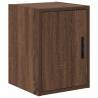 Garage Wall Cabinet - Brown Oak Engineered Wood | Hipo Market