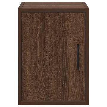 Garage Wall Cabinet - Brown Oak Engineered Wood | Hipo Market