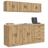 6 pcs Artisan Oak Garage Cabinets - Durable & Stylish Storage