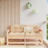 Garden Chairs with Cushions 2 pcs Solid Wood Pine Colour natural pine Quantity in Package 1 Model 2-seater 