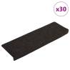  Stair Mats Self-adhesive 30 pcs Dark Brown 65x21x4 cm Colour dark brown Quantity in Package 30 