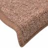 Stair Mats 30 pcs Brown 56x17x3 cm - Non-Slip & Washable