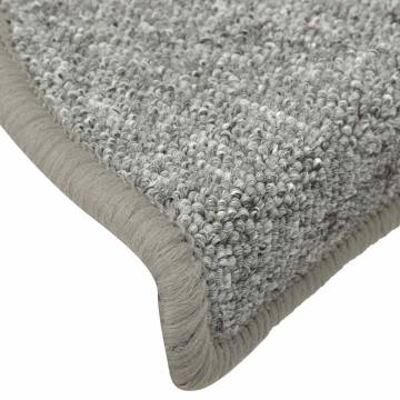 30 pcs Light Grey Stair Mats - Non-Slip & Washable | HipoMarket