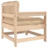 Garden Chairs with Cushions - 2 pcs Solid Wood Pine Furniture