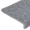 Stylish Stair Mats - 30 pcs, Non-Slip White & Grey | HipoMarket