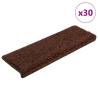  Stair Mats 30 pcs 65x21x4 cm Brown Colour dark brown Size 65 x 21 x 4 cm Quantity in Package 30 