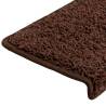 Stair Mats 30 pcs - Non-Slip Brown 65x21x4 cm | HipoMarket