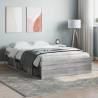 Bed Frame Grey Sonoma 120x200 cm Colour grey sonoma Size 120 x 200 cm 