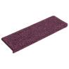 Stair Mats 30 pcs 65x21 cm Dark Purple - Slip Resistant & Stylish