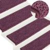 Stair Mats 30 pcs 65x21 cm Dark Purple - Slip Resistant & Stylish